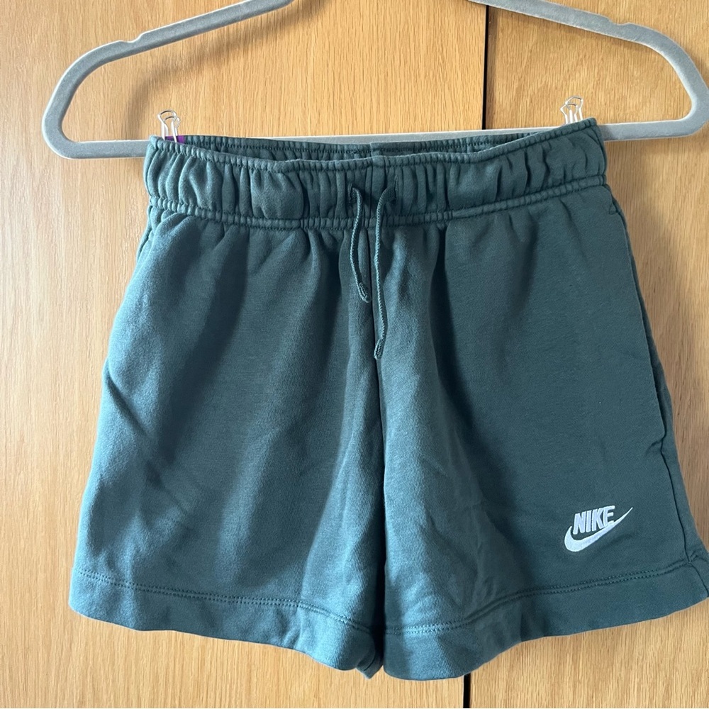 Nike Women's Dark Green Athletic Shorts